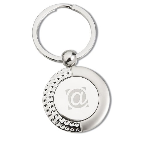 Silver Golf Ball Key Fob Main Image