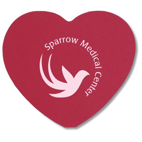 Mini Mouse Pad Coaster - Heart Main Image