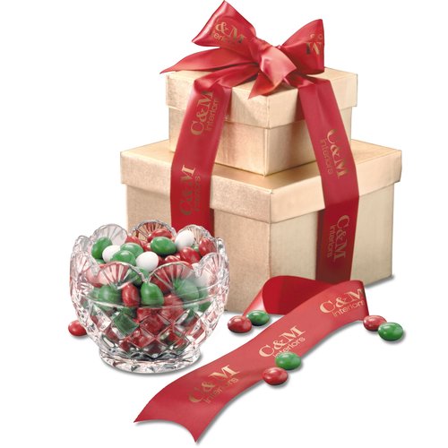 Shannon Crystal Diamond Bowl w/ Mints Main Image