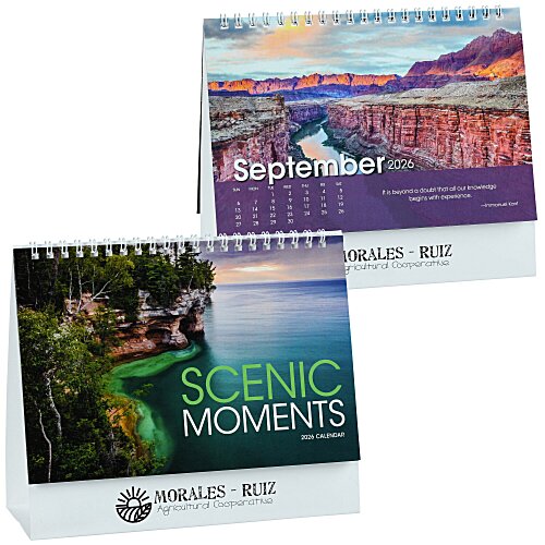 Scenic Moments Tent-Style Desk Calendar Main Image