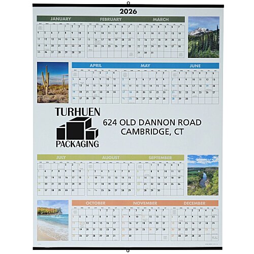 Scenic Span-A-Year Wall Calendar Main Image