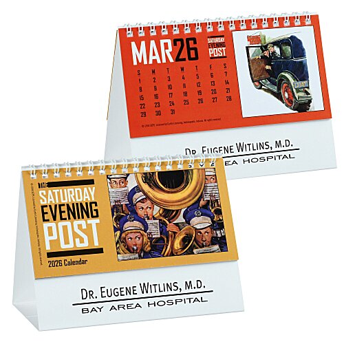 The Saturday Evening Post Tent-Style Desk Calendar Main Image