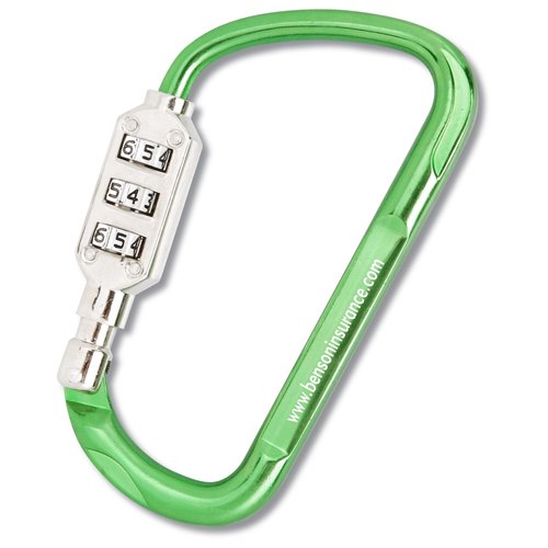 Combination Lock Carabiner Main Image