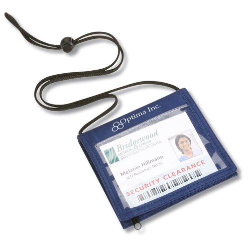 Tradeshow Bi-Fold Neck Wallet Main Image