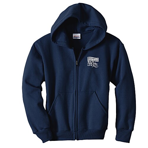 Hanes ComfortBlend Full-Zip Sweatshirt - Youth - Screen Main Image