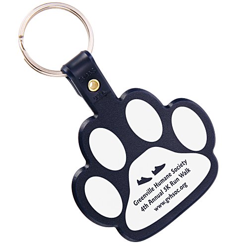 Paw Shaped Keychain - Opaque Main Image