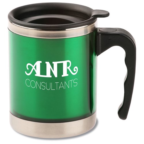 Translucent/Stainless Desk Mug - 16 oz Main Image