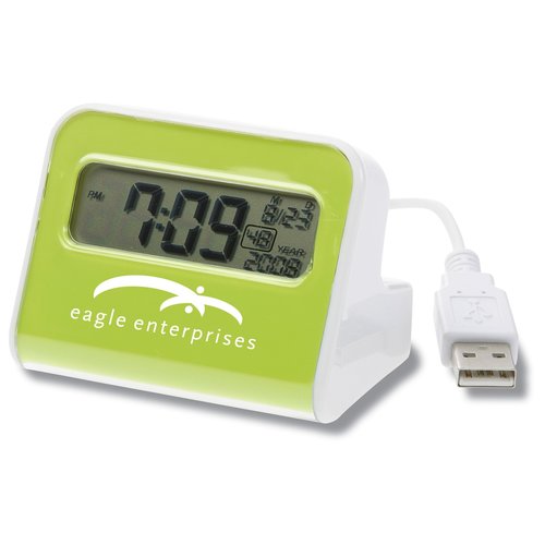 3 - Port USB Hub w/Clock Main Image