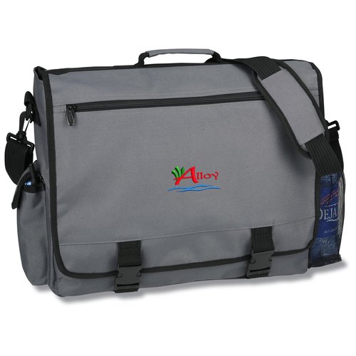 4imprint Business Attache - Gray - Emb Main Image