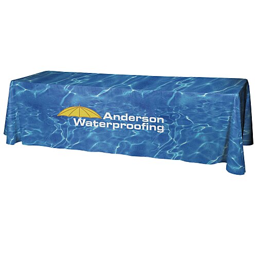 Serged Convertible Table Throw - 6 feet to 8 feet - Full Color Main Image