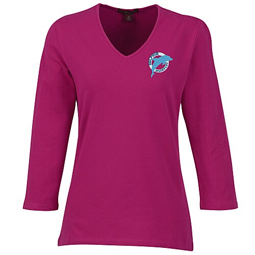 Blue Generation 3/4 Sleeve Tee - Ladies' Main Image