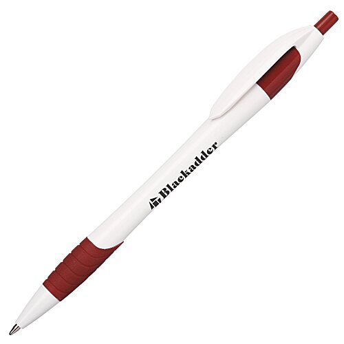 Solis Clic Pen with Grip - White - 24 hr Main Image