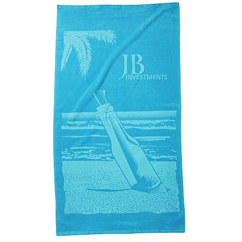 Tone on Tone Stock Art Towel - Message in a Bottle Main Image
