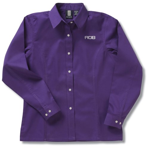 Nanocote Stain Resistant LS Twill Shirt - Ladies' Main Image