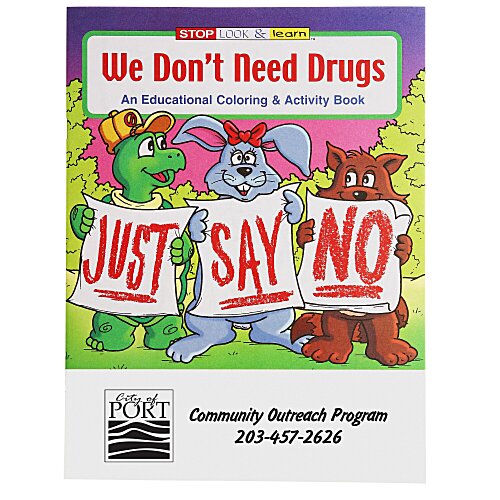 We Don't Need Drugs Coloring Book Main Image