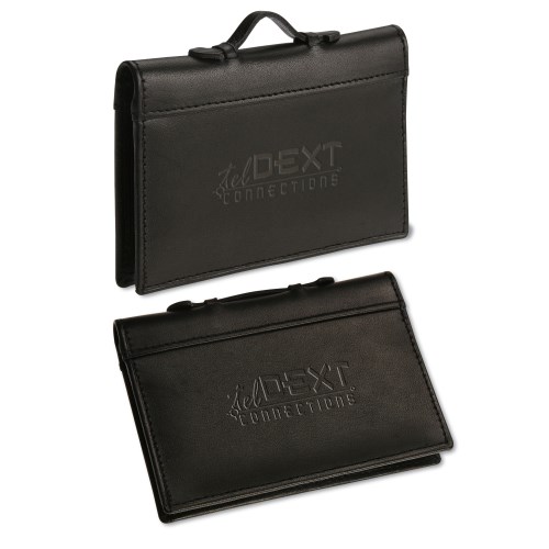 Mini Attache Leather Business Card Holder Main Image