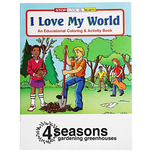 I Love My World Coloring Book Main Image
