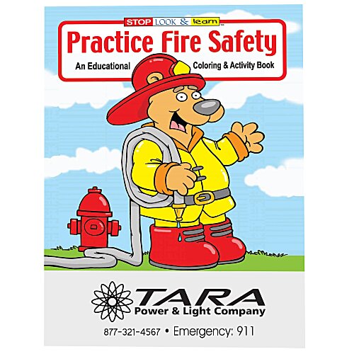 Practice Fire Safety Coloring Book Main Image