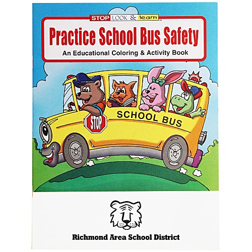 Practice School Bus Safety Coloring Book Main Image