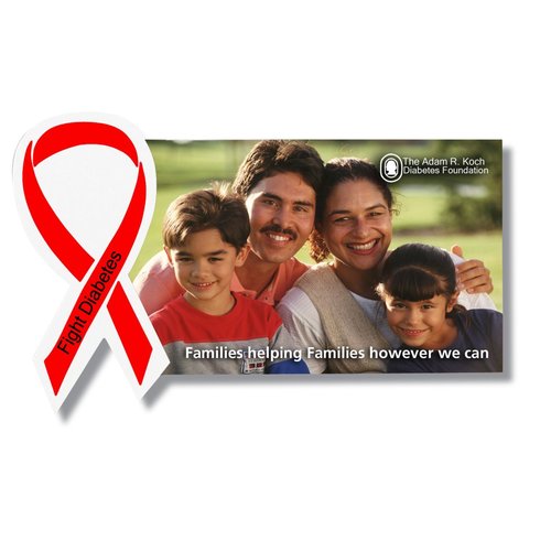 Awareness Ribbon Business Card Magnet - 24 hr Main Image