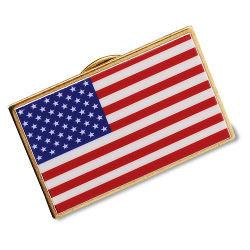 Lapel Pin - US Flag - Unimprinted Main Image