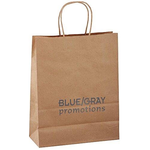 Kraft Paper Brown Shopping Bag - 13" x 10" Main Image