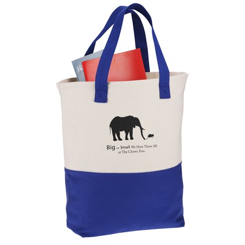 Cotton Canvas Two-Tone Tote Main Image