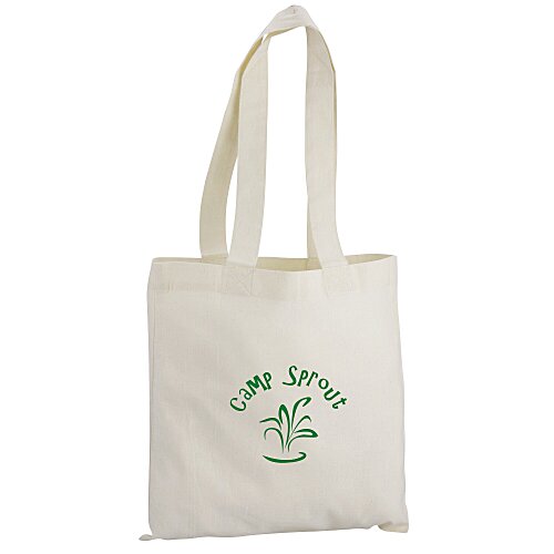 Cotton Sheeting Natural Economy Tote - 12-1/2" x 12" Main Image