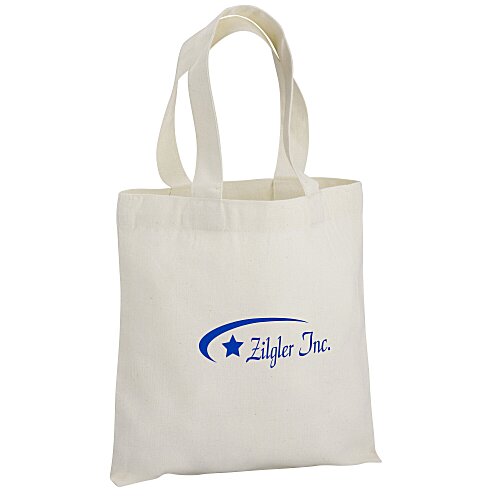 Cotton Sheeting Natural Economy Tote - 9 1/2 inches x 9 inches Main Image