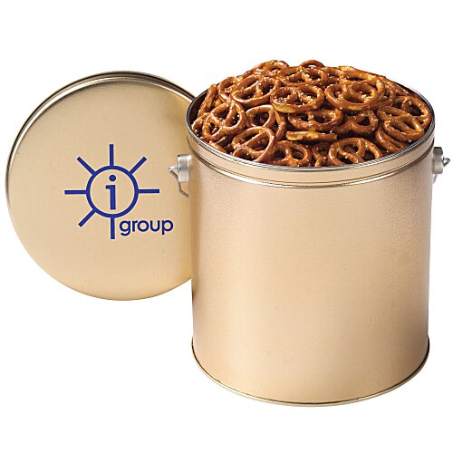 Mini Pretzel Tin - Solid - 1 Gallon Main Image