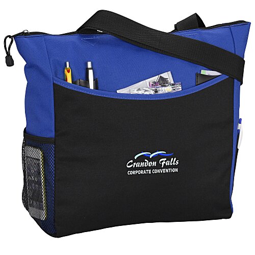 Two-Tone Tote Bag - Embroidered Main Image