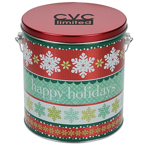 Chocolate Mini Pretzel Tin - Design - 1 Gallon Main Image