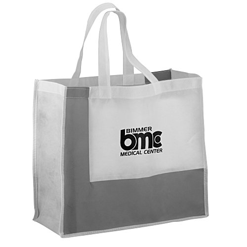 Polypropylene Colorblock Tote Main Image