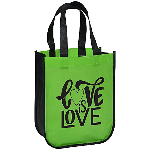 Laminated Fashion Tote - 11 3/4 inches x 9 1/4 inches Main Image