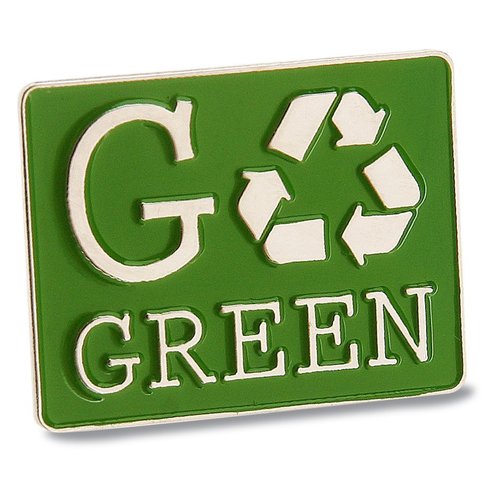Go Green Lapel Pin Main Image