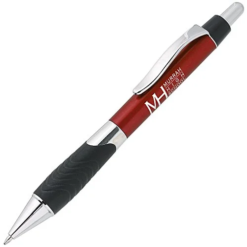 Soft-Touch Click Pen — Black