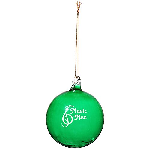 Hand Blown Glass Ornament - 3" Main Image