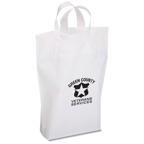 Oxo-Biodegradable Soft Loop Shopper - 15" x 12" Main Image