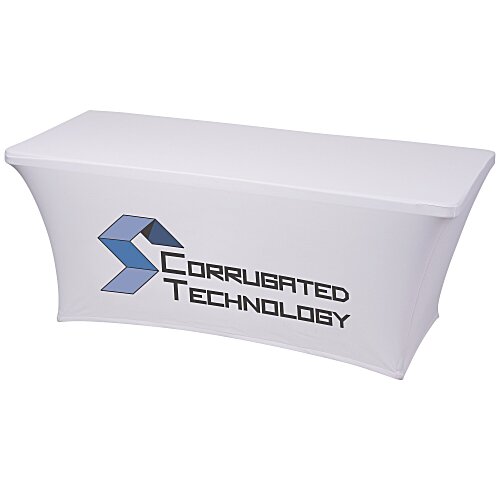 Hemmed Closed-Back UltraFit Table Cover - 6' Main Image