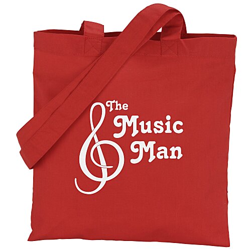 Cotton Sheeting Colored Economy Tote - 12 1/2 inches x 12 inches Main Image