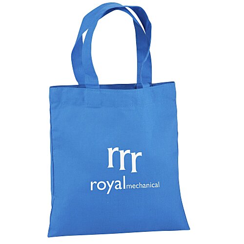 Cotton Sheeting Colored Economy Tote - 9 1/2 inches x 9 inches Main Image