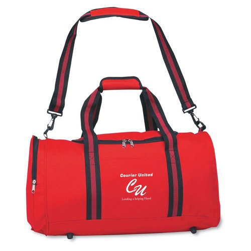 Travel Duffel with Striped Handle Main Image