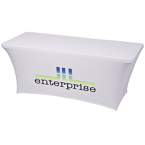 Hemmed Closed-Back UltraFit Table Cover - 8' Main Image