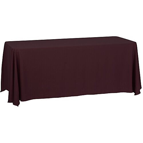 Serged Closed-Back Table Throw - 6 feet - Blank Main Image