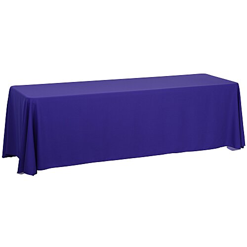 Serged Closed-Back Table Throw - 8 feet - Blank Main Image