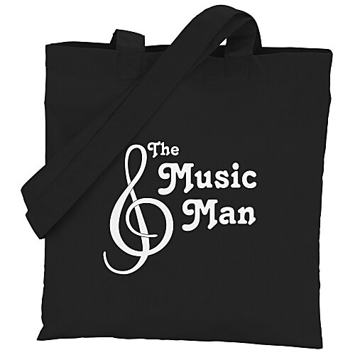 Cotton Sheeting Colored Economy Tote - 12 1/2 inches x 12 inches - 24 hr Main Image