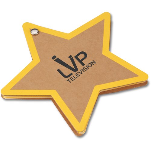 V Natural Kraft Jotter - Star Main Image
