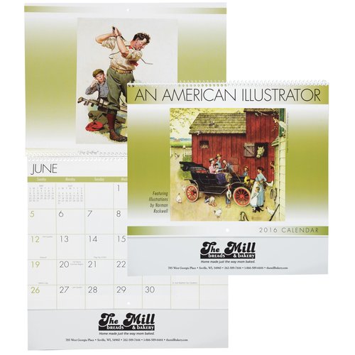 An American Illustrator 2016 Calendar - Spiral - Closeout Main Image