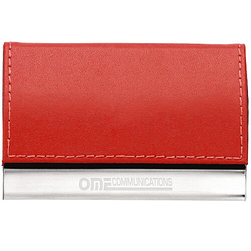 Leather and Metal Business Card Holder Main Image
