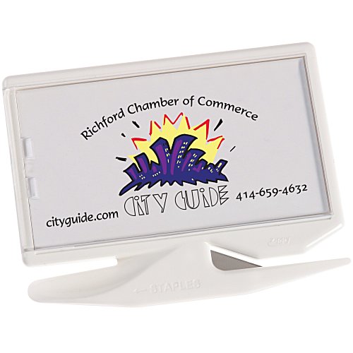Zippy Magnetic Business Card Letter Opener - Opaque Main Image